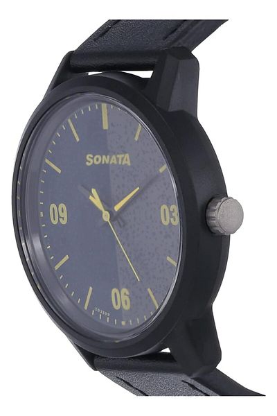 Generic Sonata 77085Pl03 Volt Analog Watch For Men Grey