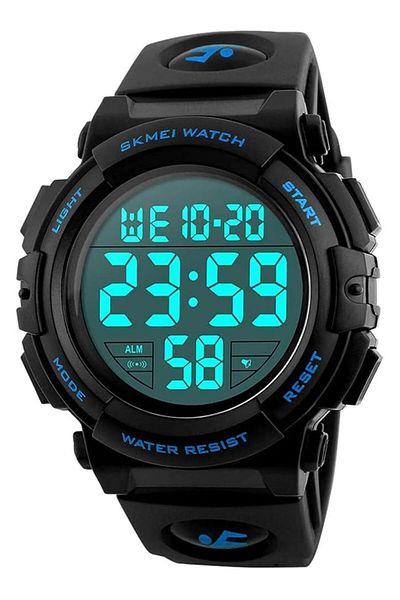 Generic Digital Watch Black Watches 50M Waterproof Outdoor Chronograph Wrist Watches With Led Back Ligh
