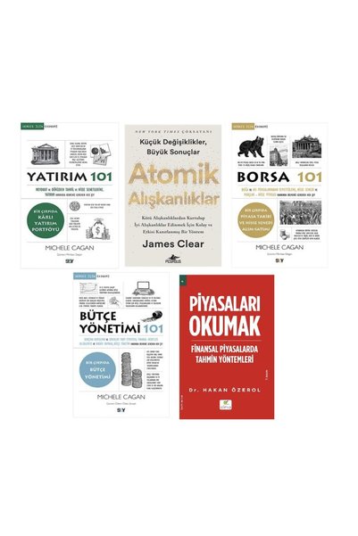 Say Yayınları atomik aliskanliklar + yatirim 101 + borsa 101 + butce yonetimi 101 + piyasalari okumak = 5 set