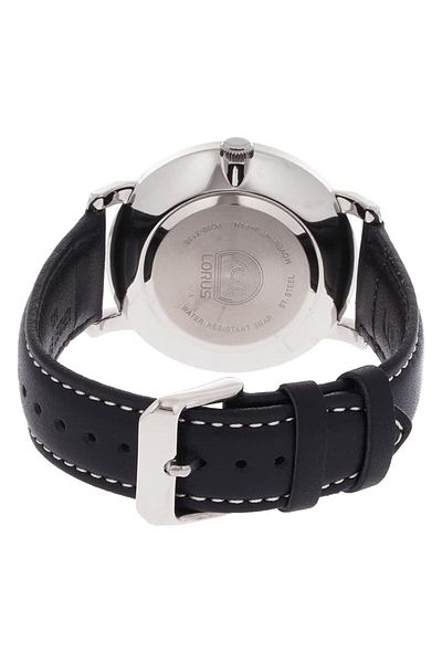 Generic Lorus Rh927Jx9 Classic Men Quartz 50M Water Resistant Silver And Black