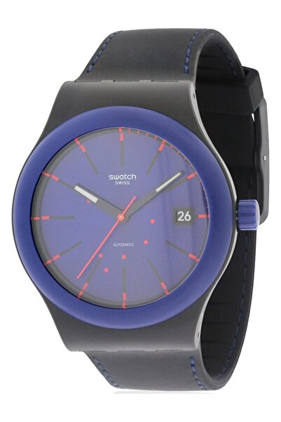 Generic Swatch Mens Automatic Watch Analog Display And Rubber Strap Sutb403