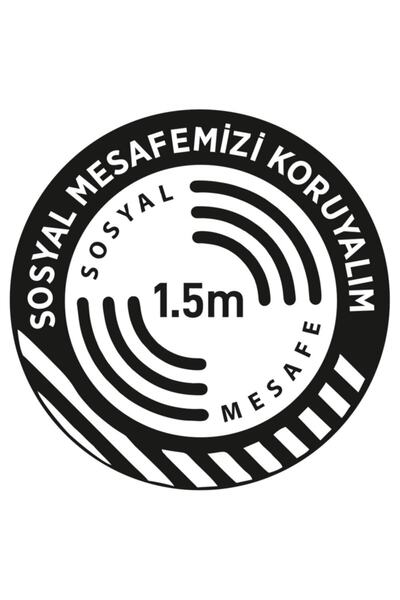 New Jargon 35x35cm Nastavimo da održavamo socijalnu distancu - nalepnica za l...