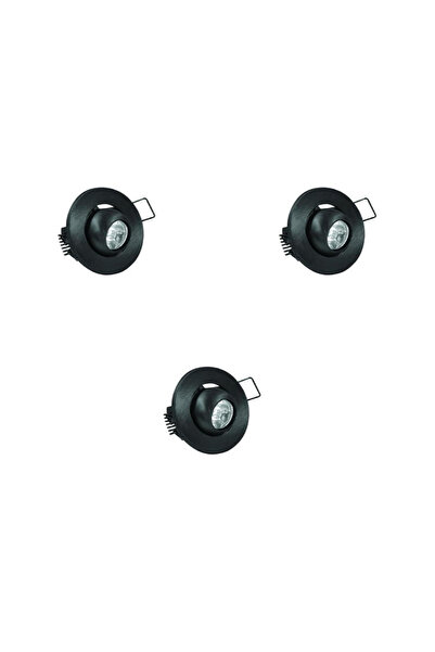 Forlife 3 Watt Siyah Kasa Manda Gözü - 3 Adet