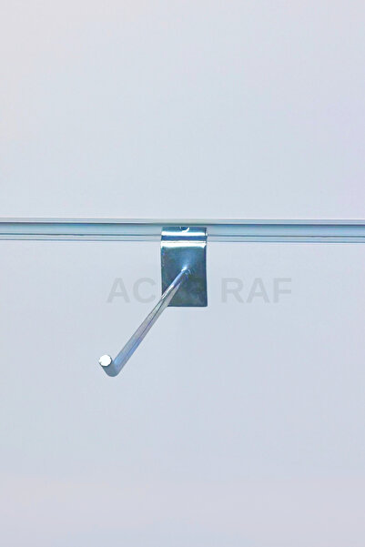 UZMAN GRUP RAF SİSTEMLERİ 100 قطعة - 20 سم - خطاف لوحي مزود بقناة - خطاف رف