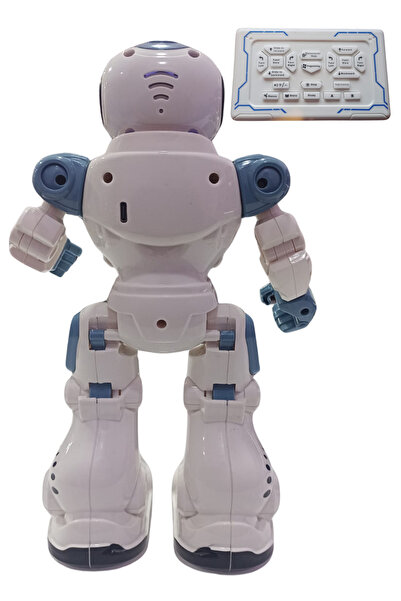 Boratila Toys Hareketli,Sesli,Işıklı,Dansçı Uzaktan Kumandalı Şarjlı Programlanabilir Akıllı Robot