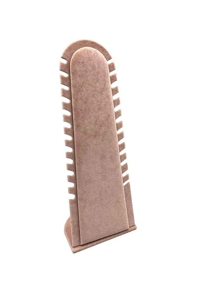 MeGass Dekor Producție internă Riyad Model țesătură din piele intoarsa Culoare Dusty Rose 31/11 Cm Stand de prezentare pentru pandantiv-anklet