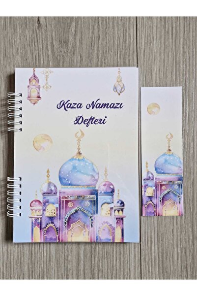 ETİKETİM Kaza Namazı Defteri Mor Camili A5 BOYUT-5 YILLIK