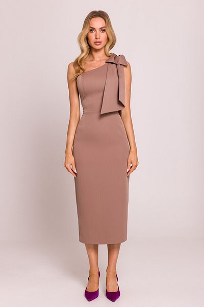 Made of Emotion One shoulder dress with bow