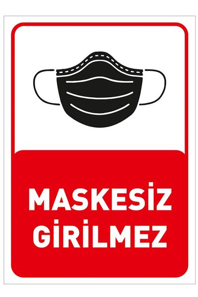 New Jargon Zabranjeno ulazak bez maske Znak Banner Materijal za značke 50x70c...