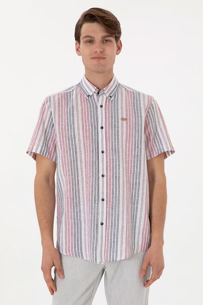 U.S. Polo Assn. Men's Red Short Sleeve Shirt 50299960 -Vr030