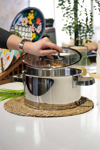 COCİNERO 2090 Gloss Premium Steel Single Pot 24 cm