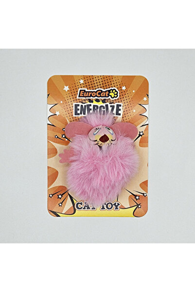 Eurocat Cat Toy Pink Furry Mouse