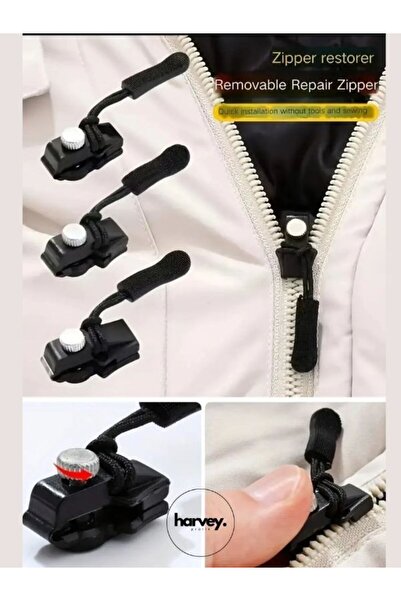Harvey Fermuar Tamir Kiti - Çıkarılabilir, Dikiş Gerektirmez, Ceketler, Valiz...