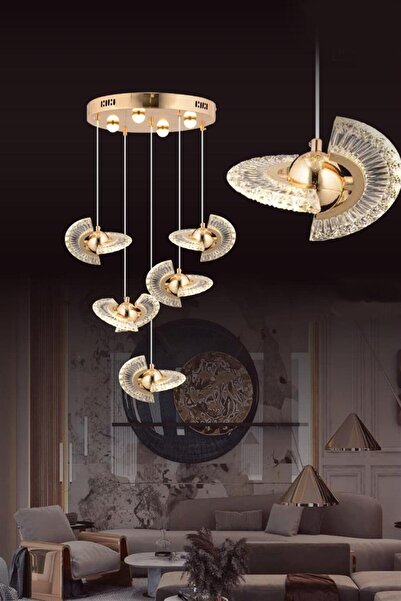 Eys 4w 5'li Gold Sarkıt Led Avize