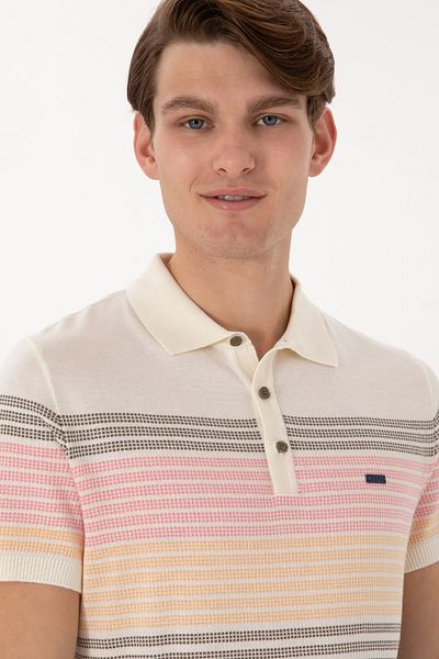 U.S. Polo Assn. Мъжка тениска с поло яка Slim Fit от норка 50299410-vr052