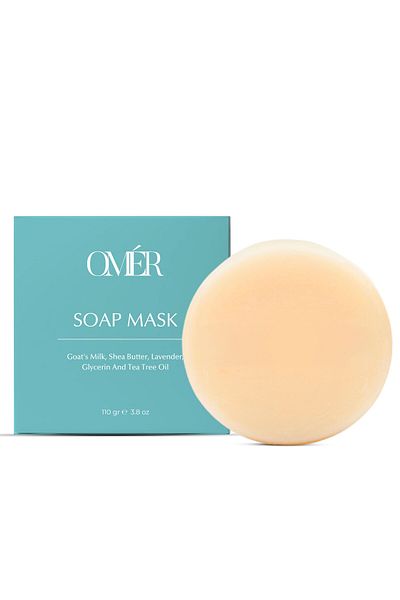 OMER COSMETICS Goat Milk & Honey Face Mask in Solid Soap Form