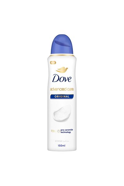 Dove Dove Advanced Care Spray – 72H Sweat & Odor Protection, Original, 150m