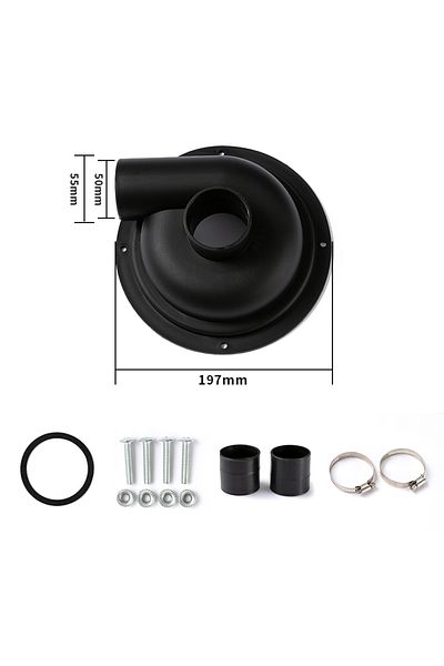 Choice black-no elbow Cyclone Cover For Vacuum Cleaners Cyclone, Dust Separator, Dust Removal Cyclone Dust