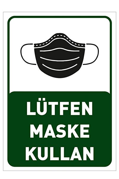 New Jargon Molimo nosite masku - znak, natpis, naljepnica 50x70cm Syl44