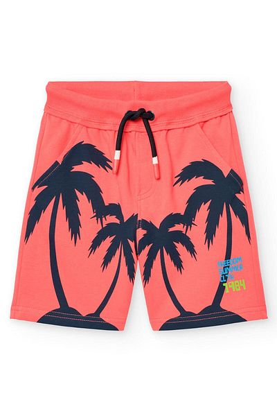 Boboli Palm Printed Boys Shorts