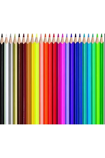 MOTARRO MC092-24 أقلام تلوين مثلثة الشكل مع أدوات تخفيف، 24 قطعة، متعددة الألوان