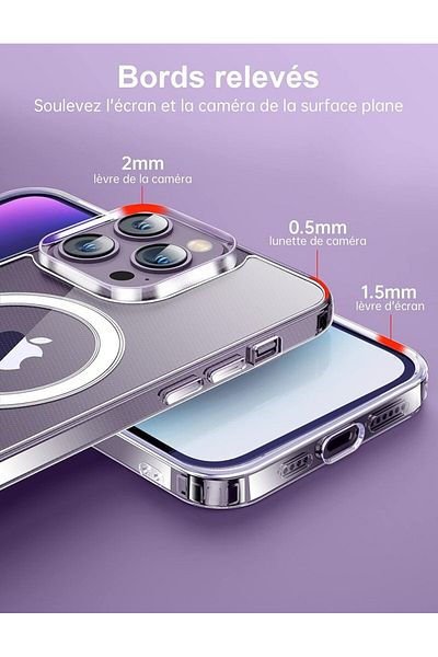 Quikbee Husa de protectie iPhone 14 Pro, TPU, transparenta, 6,1 inchi