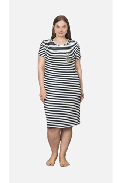 AYSUN TEKSTİL Battal Pocket Midi Length Dress