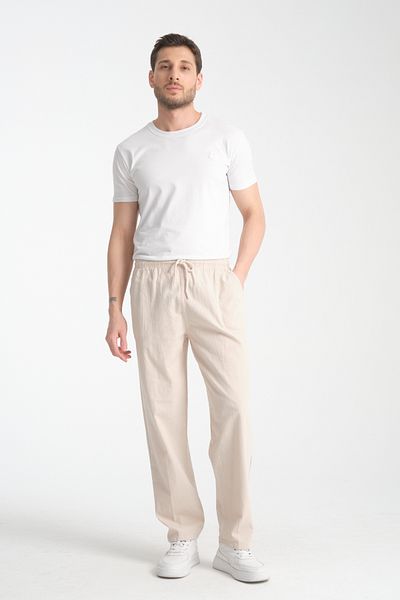 Redline Pantaloni Defy pentru bărbați, cu aspect de in, cu potrivire confortabilă