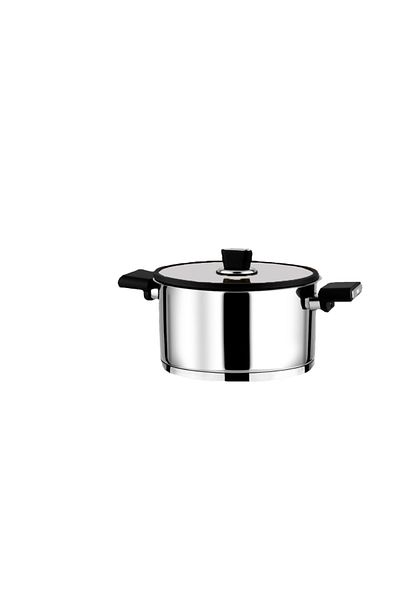 Lines Silicone Lid Steel Pot Set