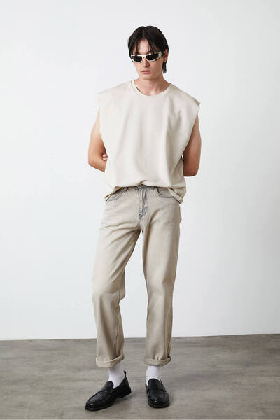 Beyyoglu Yıkamalı Kolsuz Tshirt