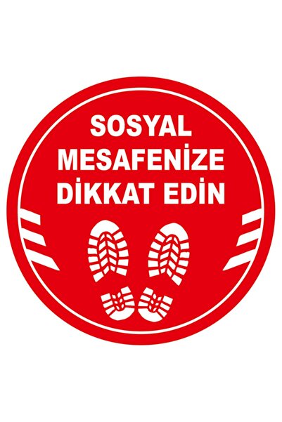 New Jargon Nalepnica sa tekstom "Otisak cipela i održavanje socijalne distanc...
