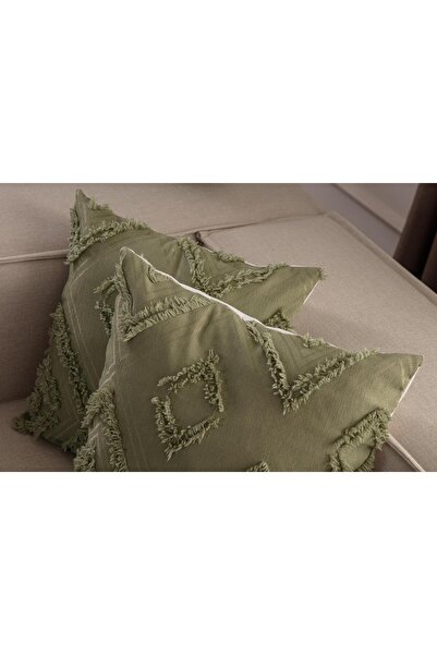 Markaev Bohemian 2-Piece Throw Pillow Cover - Tassel Detailed