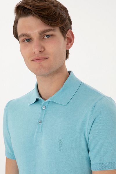 U.S. Polo Assn. Tricou Aqua pentru bărbați, slim fit, cu gât polo 50299359-vr007