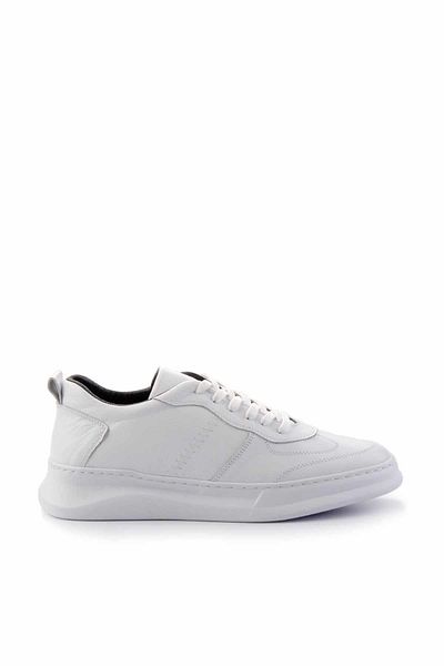 Bambi Λευκά ανδρικά παπούτσια casual από γνήσιο δέρμα E 01759070203