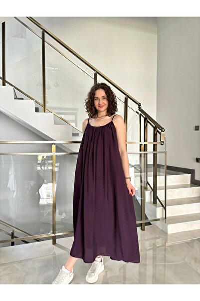 Butik Rochie cu volan cu curele de frânghie (auto-căptușită)