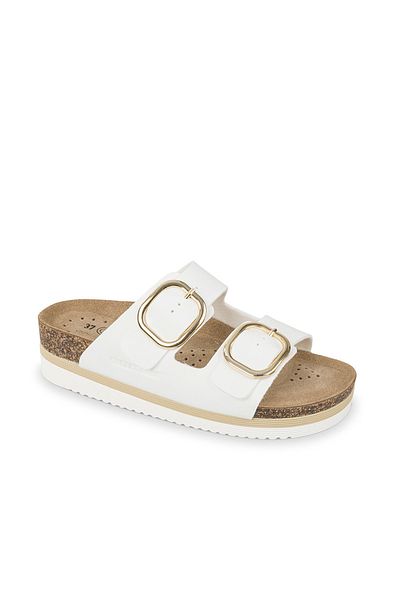 VALLEVERDE Παντόφλες για γυναίκες / κορίτσια VG4801T Valleverde Nabuk Slipper Bianco