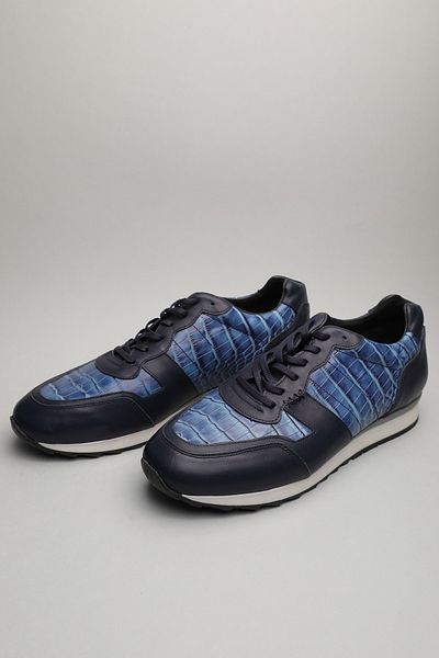 Gondol Men's Classic Blue Croco Derehanesi 46 X 511 Dimensions