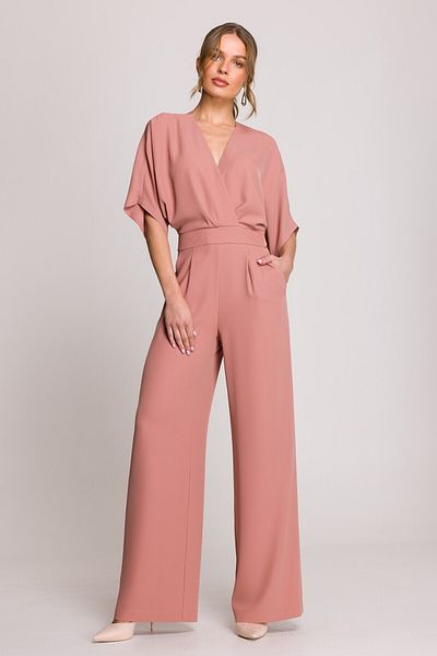Stylove Jumpsuit with envelope neckline