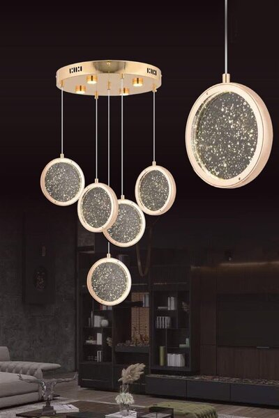 Eys 5w 4'lü Gold Sarkıt Led Avize