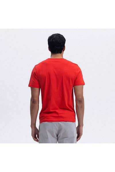 Ellesse Em462-Rd Crew Neck Men's T-Shirt - Red