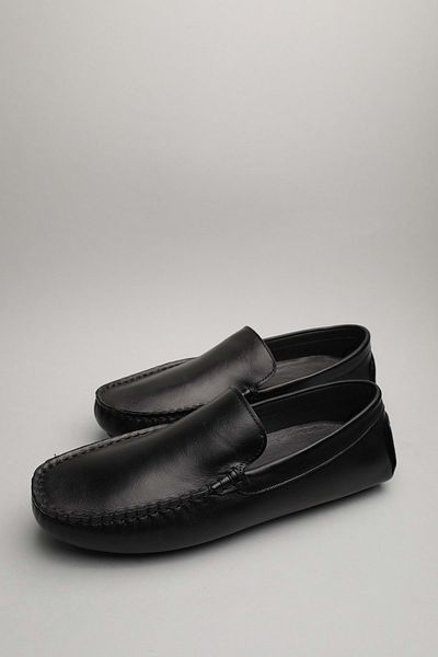 Gondol Loafer clasic pentru bărbați din piele naturală neagră 42 ttx.6016