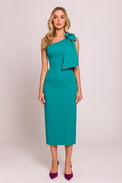 Made of Emotion One shoulder dress with bow