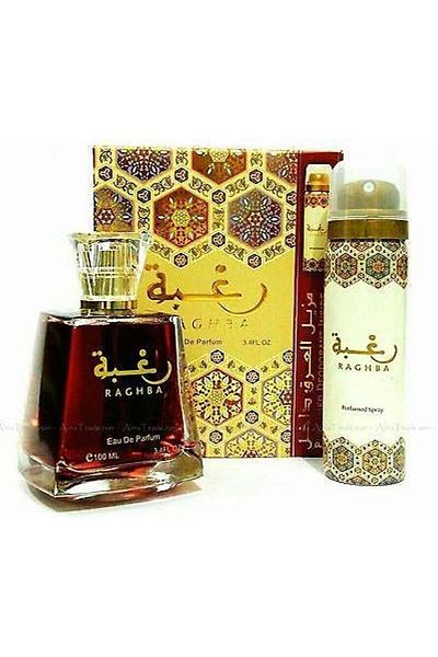 lattafa Raghba Eau de Parfum 100ml with Deodorant Gift Set