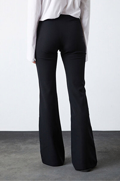 Beyyoglu Orta Bel Flare Pantolon