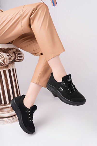 Akgün Kadın Siyah Memory Foam Clima Comfort Spor Ayakkabı