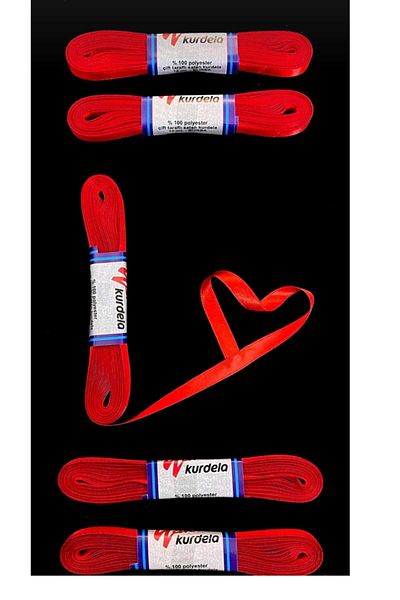 YAKUT 10 Meters Red Satin Ribbon - 1 cm Bundle Dowry, Special Day Gift Decoration Ribbon