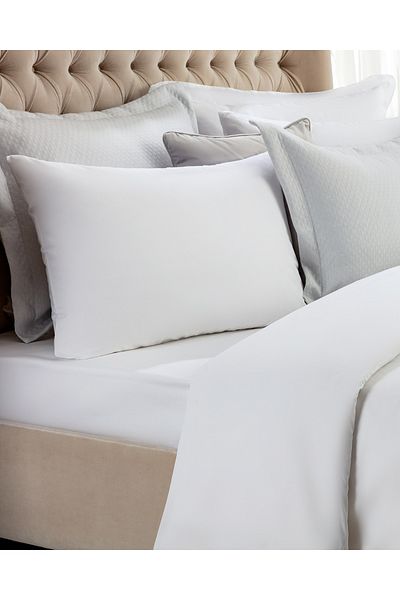 Madame Coco White Daisi King Size 100% Cotton Ranforce Plain Duvet Cover