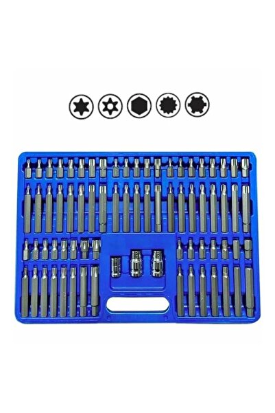 Nt Tools مجموعة 75 قطعة من رؤوس Torx وTorx وAllen وRibe وM من النوع CrV NCSETBA75