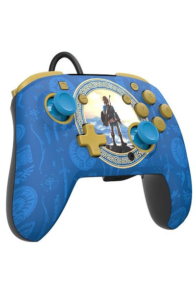 Pdp Rematch · NS · Hyrule Blue Wired Controller