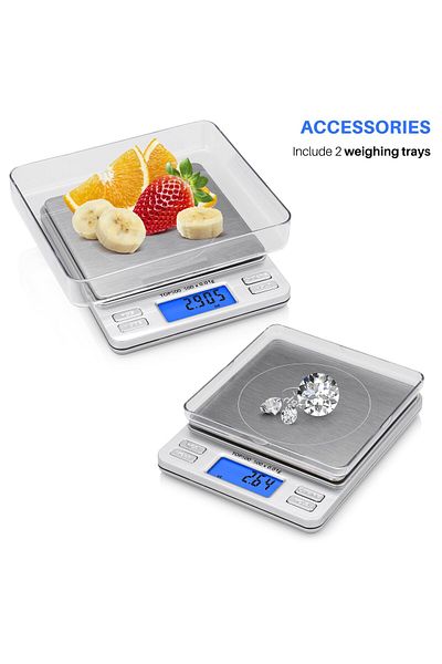 COOYA Smart Weigh Digital Pocket Scale, 500g x 0.01 grams, for Jewelry, Coffee, Food